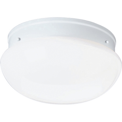 C197-P3412-30 By Progress Lighting-CTC-Acrylic Globe Collection White Finish 2-75W Close To Clg
