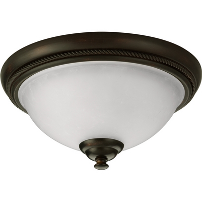 C197-P3478-20 By Progress Lighting-Pavilion Collection Antique Bronze Finish 1-100W Med Close To Ceiling