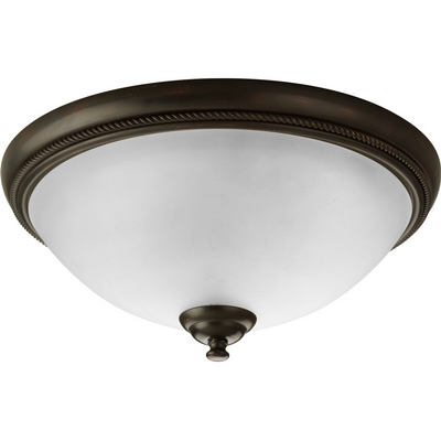 C197-P3479-20 By Progress Lighting-Pavilion Collection Antique Bronze Finish 2-75W Close To Ceiling
