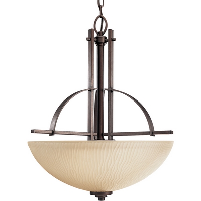 C197-P3519-88 By Progress Lighting-Riverside Collection Heirloom Finish 3-100W Med H&F