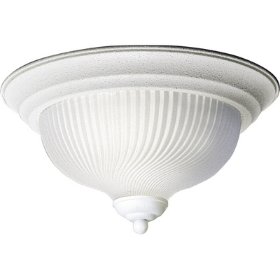 C197-P3536-30 By Progress Lighting-CTC-Melon-Etched Collection Textured White Finish 2-40W Med Close