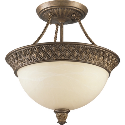 C197-P3541-86 By Progress Lighting-Savannah Collection Burnished Chestnut Finish 2-100W Med Close