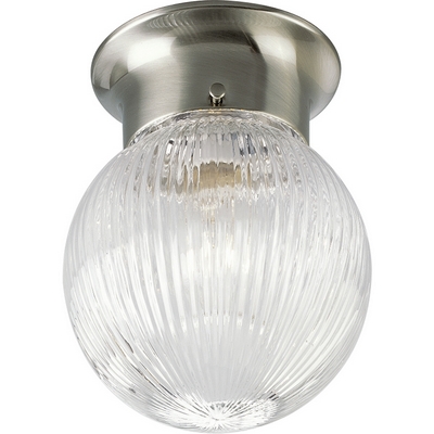 C197-P3599-09 By Progress Lighting-CTC-Acrylic Globe Collection Brushed Nickel Finish 1-60W Med Fitter