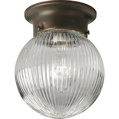 C197-P3599-20 By Progress Lighting-CTC-Acrylic Globe Collection Antique Bronze Finish 1-60W Med Fitter