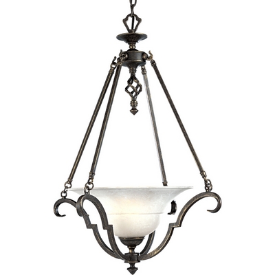 C197-P3606-84 By Progress Lighting-Melbourne Collection Espresso Finish 1-100W Med Hall