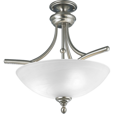 C197-P3780-09 By Progress Lighting-Glendale Collection Brushed Nickel Finish 3-100W Med Close