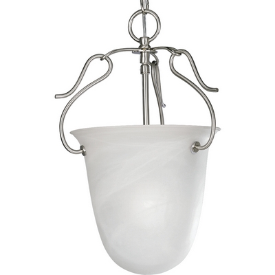 C197-P3788-09 By Progress Lighting-Bedford Collection Brushed Nickel Finish 1-150W Med Hall