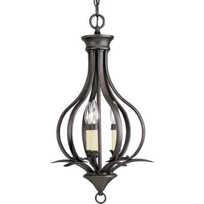 C197-P3807-20 By Progress Lighting-Trinity Collection Antique Bronze Finish 3 Hall And Foyer 