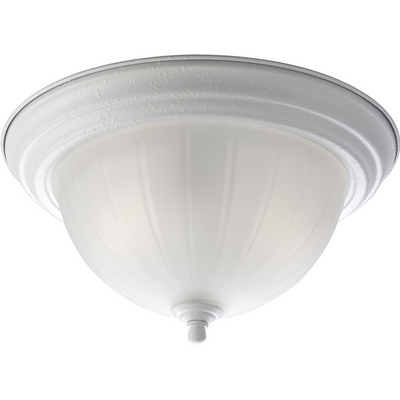 C197-P3817-30 By Progress Lighting-CTC-Melon-Etched Collection White Finish 2-75W Med Close To Ceiling