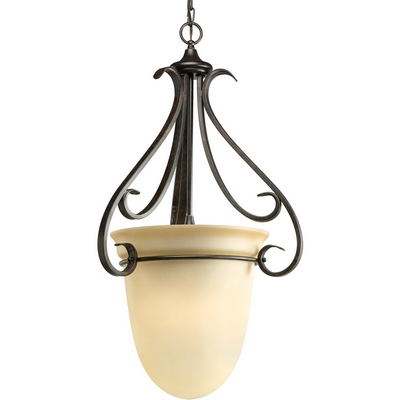 C197-P3824-77 By Progress Lighting-Torino Collection Forged Bronze Finish 3-100W Foyer