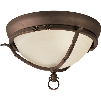 C197-P3837-102 By Progress Lighting-Santiago Collection Roasted Java Finish CLOSE TO CLG 