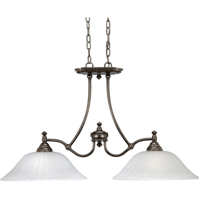 C197-P4113-77 By Progress Lighting-Renovations Collection Forged Bronze Finish 2-100W Med Chand