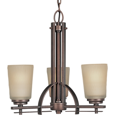 C197-P4212-88 By Progress Lighting-Riverside Collection Heirloom Finish 3-100W Med Chand