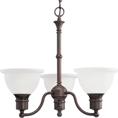 C197-P4280-20 By Progress Lighting-Madison Collection Antique Bronze Finish 3-100W Chandelier