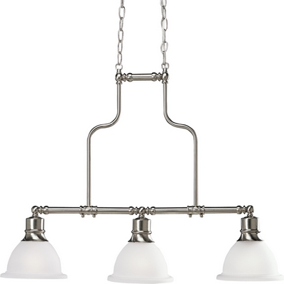 C197-P4282-09 By Progress Lighting-Madison Collection Brushed Nickel Finish 3-100W Chandelier