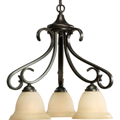 C197-P4405-77 By Progress Lighting-Torino Collection Forged Bronze Finish 