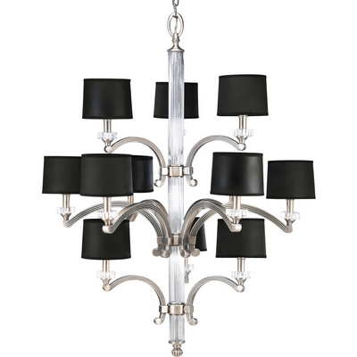 C197-P4502-101 By Progress Lighting-Roxbury Collection Classic Silver Finish 12-60 Chandelier
