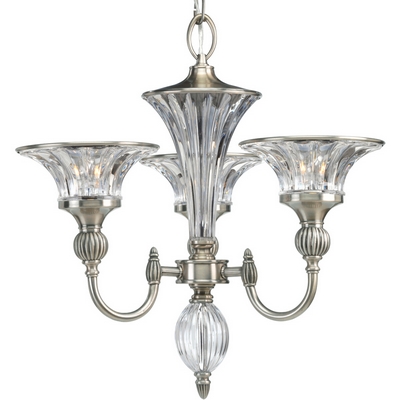 C197-P4504-101 By Progress Lighting-Roxbury Collection Classic Silver Finish 3-60 Chandelier