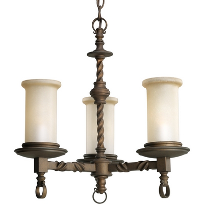 C197-P4586-102 By Progress Lighting-Santiago Collection Roasted Java Finish 3-60w CHANDELIER