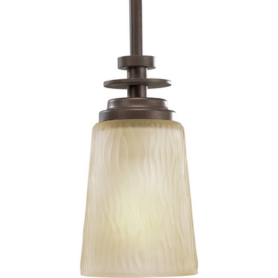 C197-P5002-88 By Progress Lighting-Riverside Collection Heirloom Finish 1-100W Med Mini