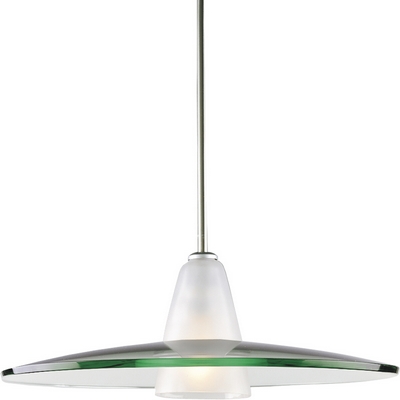 C197-P5012-09 By Progress Lighting-Pendant-Glass Collection Brushed Nickel Finish 1Lt-150W Med Penda