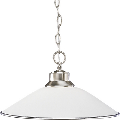 C197-P5013-09 By Progress Lighting-Pendant-Glass Collection Brushed Nickel Finish 1Lt-100W Med Penda