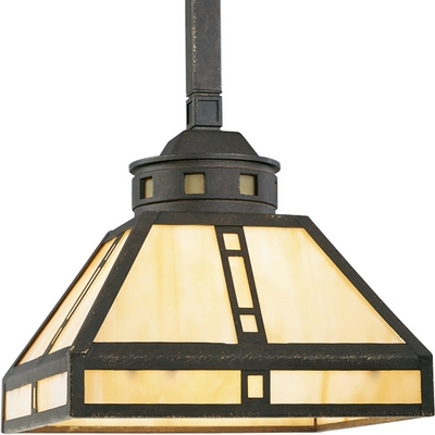 C197-P5020-46 By Progress Lighting-Arts and Crafts Collection Weathered Bronze Finish 1 Lt-100W Med Mini