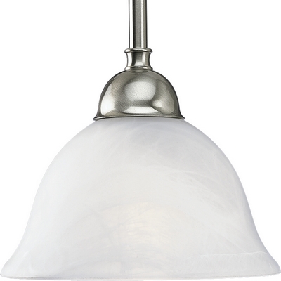 C197-P5068-09 By Progress Lighting-Avalon Collection Brushed Nickel Finish 1-100W Med Mini-Pendants
