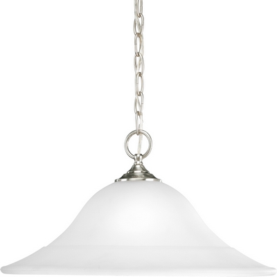 C197-P5095-09 By Progress Lighting-Trinity Collection Brushed Nickel Finish 1-150W M Pendant 