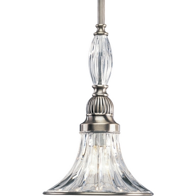 C197-P5100-101 By Progress Lighting-Roxbury Collection Classic Silver Finish 1-100 Mini Pendant