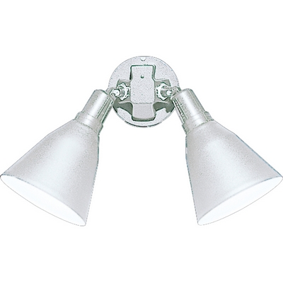 C197-P5203-30 By Progress Lighting-Landscape-Par Lphldrs Collection White Finish 2-150W Adj Med W