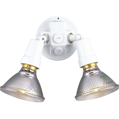 C197-P5207-30 By Progress Lighting-Landscape-Par Lphldrs Collection White Finish 2-150W Med Adj W