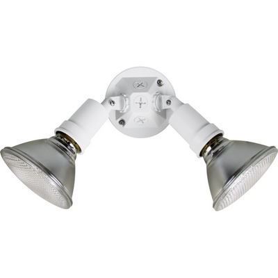 C197-P5212-30 By Progress Lighting-Landscape-Par Lphldrs Collection White Finish 2-150W Par 38 La