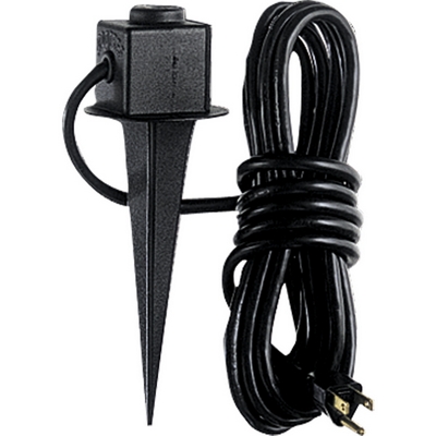 C197-P5233-31 By Progress Lighting-Landscape-Access Collection Black Finish Grd Spike W/Cord