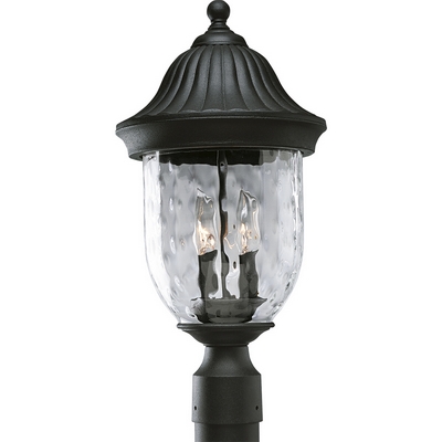C197-P5429-31 By Progress Lighting-Coventry Collection Textured Black Finish 2-60W Cand Post