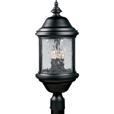 C197-P5450-31 By Progress Lighting-Ashmore Collection Textured Black Finish 3-60W Cand Post