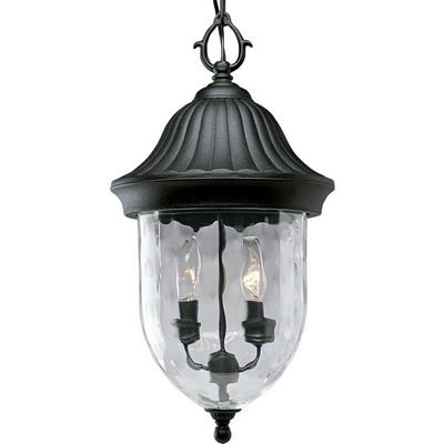 C197-P5529-31 By Progress Lighting-Coventry Collection Textured Black Finish 2-60W Cand Ch Hu