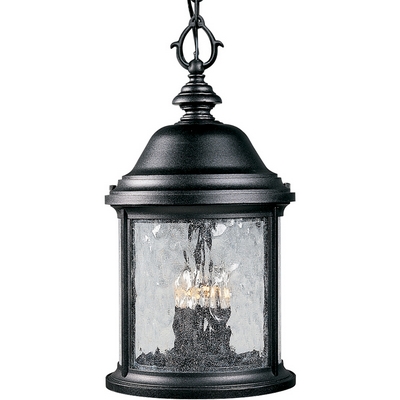 C197-P5550-31 By Progress Lighting-Ashmore Collection Textured Black Finish 3-60W Cand Ch Hu