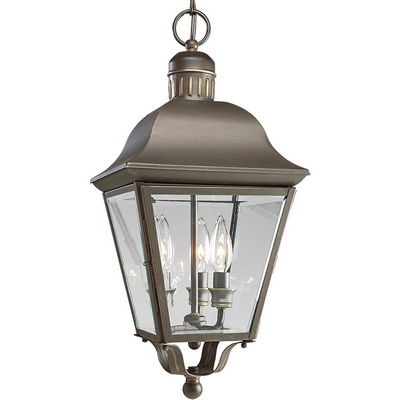 C197-P5587-20 By Progress Lighting-Andover Collection Antique Bronze Finish 3 Lt-60W Cand Ch Hu
