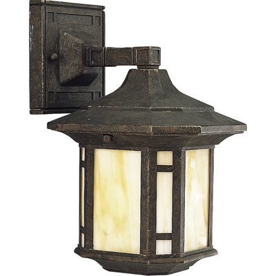 C197-P5628-46 By Progress Lighting-Arts and Crafts Collection Weathered Bronze Finish 1 Lt-100W Med Wall