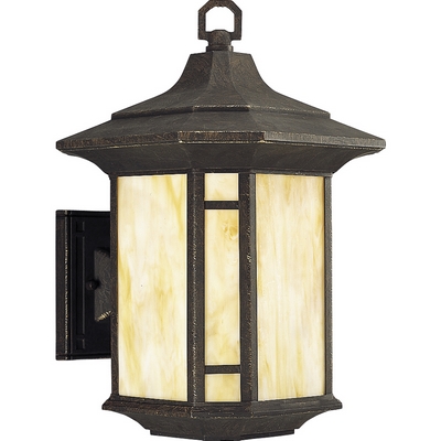 C197-P5629-46 By Progress Lighting-Arts and Crafts Collection Weathered Bronze Finish 1 Lt-150W Med Wall