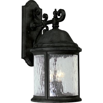 C197-P5651-31 By Progress Lighting-Ashmore Collection Textured Black Finish 3-60W Cand Wall
