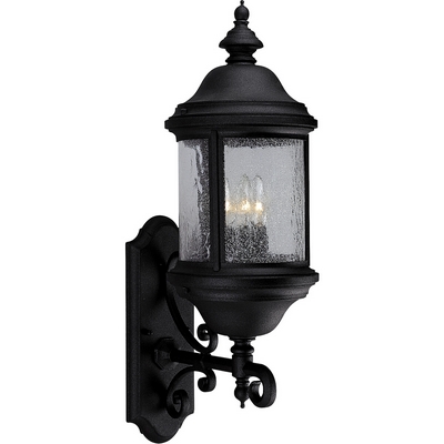 C197-P5652-31 By Progress Lighting-Ashmore Collection Textured Black Finish 3-60W Cand Wall
