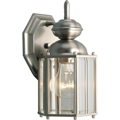 C197-P5756-09 By Progress Lighting-BrassGUARD Lantern Collection Brushed Nickel Finish 1-Lt. Wall Lantern