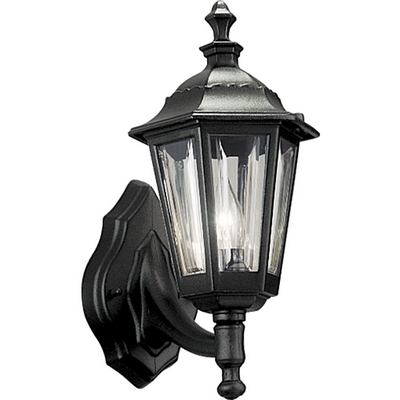 C197-P5826-31 By Progress Lighting-Cast Lantern Collection Black Finish 1-75W Med Wall