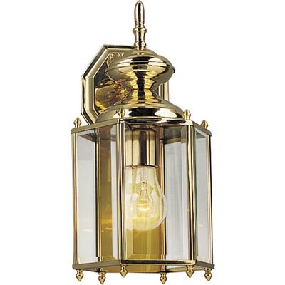 C197-P5832-10 By Progress Lighting-BrassGUARD Lantern Collection Polished Brass Finish 1-100W Med Wall