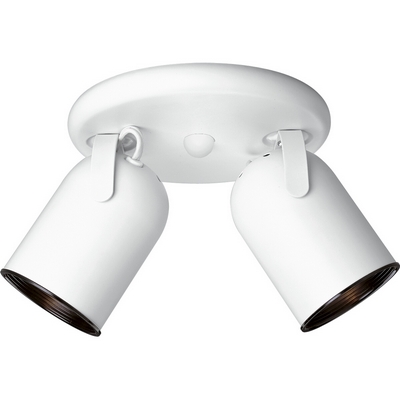 C197-P6149-30 By Progress Lighting-Directional Collection White Finish 2-50W Adj Wall/Clg
