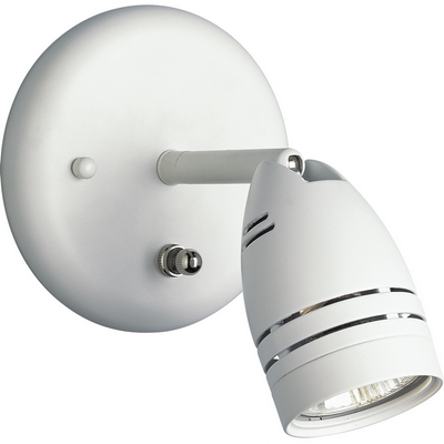 C197-P6154-30WB By Progress Lighting-Directional Collection White Finish 1-50W Adj Wall Mt