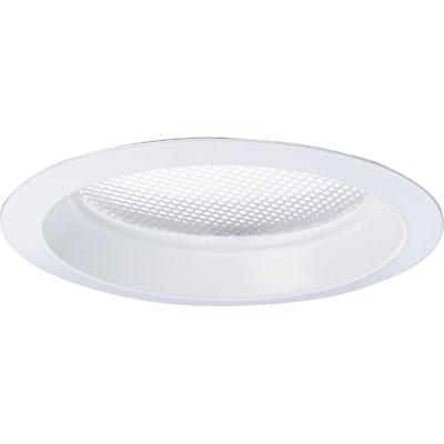 C197-P8016-68 By Progress Lighting-Pro-Optic-6" Trim Collection White Finish 6In 1-Lt. Trpl Cfl Reg Gls Lens Trim
