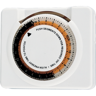 C197-P8524-01 By Progress Lighting-Landscape-Access Collection White Finish Plug-In Timer